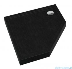 Schedpol Schedline Cameron Black Stone brodzik pięciokątny 80x80x12cm 3ST.C1PK-8080/C/ST