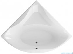 Wanna symetryczna Excellent Glamour 140x140 biała WAEX.GLA14WH