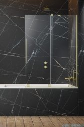 Radaway Furo Brushed Gold PND II parawan nawannowy 180cm prawy szczotkowane złoto 10109938-99-01R/10112894-01-01