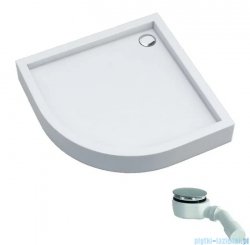 Schedpol Schedline Favory Plus brodzik półokrągły 80x80x16cm White Stone 3ST.F1O-8080/B/ST