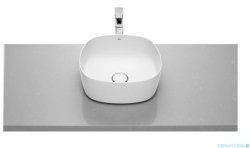 Roca FINECERAMIC umywalka nablatowa cienkościenna Soft  37x37 biała SUPERGLAZE A327502S00
