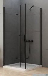 New Trendy New Soleo Black 100x70x195 cm kabina lewa przejrzyste D-0236A/D-0113B