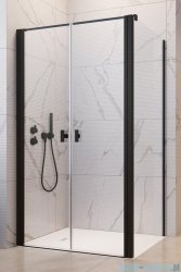 Radaway Nes Black DWD+S kabina 120x80cm czarny mat/szkło przejrzyste 10034120-54-01/10040080-54-01