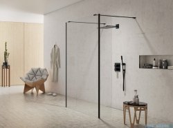 New Trendy New Modus Black kabina Walk-In 100x200cm przejrzyste EXK-0091/EXK-0088/EXK-0088