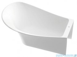 Marmorin Misa wanna przyścienna bez przelewu lewa 155x92 cm biała 634155720010