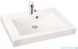 Marmorin umywalka nablatowa Moira Bis 70, 70 cm z otworem biała 280070022011