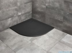 Radaway Kyntos A brodzik półokrągły 90x90cm czarny HKA9090-54