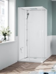 Novellini Glax 1 2.0 kabina standard 90x70 lewa biała G21A9079SMF-1UU