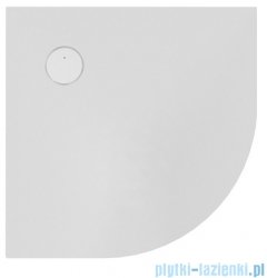 Sanplast Structure Mineral BP-M/STRUCTURE brodzik półokrągły 90x90x1,5 cm biały 645-360-0430-01-010