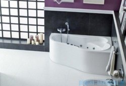 Poolspa Wanna asymetryczna LEDA 150x100 prawa + stelaż PWAE410ZS000000