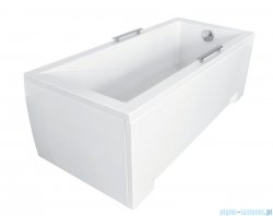 Besco Modern 140x70cm wanna prostokątna + obudowa + syfon #WAM-140-MO/#OAM-140-MO/19975