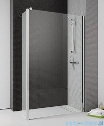 Radaway Eos II Walk-in kabina prysznicowa 80 prawa szkło przejrzyste + brodzik Delos C + syfon 3799500-01R/SDC0808-01