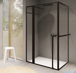 Riho Lucid GD203 kabina prysznicowa z wieszakiem 110x100cm czarna G005018121