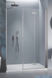 Radaway Nes Brushed Nickel DWSB drzwi wnękowe 140cm W3 prawe szczotkowany nikiel szkło przejrzyste 10044950-91-01R/10045450-01-01