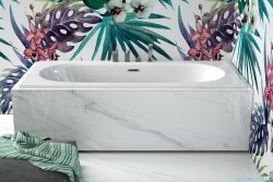 Besco Vitae Slim + 160x75cm wanna prostokątna + syfon #WAV-160-S+
