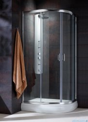 Radaway Premium Plus E Kabina półokrągła z drzwiami przesuwnymi 100x80x190cm szkło satinato 30491-01-02N