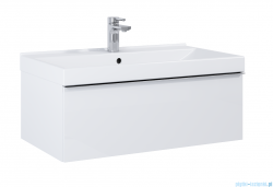 Elita Look szafka z umywalką 80x28x45cm biały połysk 167079/145840