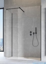 Radaway Modo New Black III kabina Walk-in 110x80x200 czarny mat/szkło przejrzyste 389114-54-01/389084-54-01/389000-54