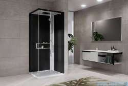 Novellini Glax 2 2.0 kabina z hydromasażem 80x80 prawa biała G22GF89DM1-1UH