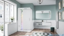 Novellini Glax 1 2.0 kabina z sauna parową 120x90 lewa srebrna G212P299ST5-1BB