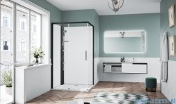 Novellini Glax 1 2.0 kabina standard 120x80 lewa czarna G212P129ST-1HH