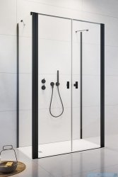 Radaway Nes 8 Black Dwd+2S kabina 70x100x70cm czarny mat/szkło przejrzyste 10080070-54-01/10082100-54-01/10080070-54-01