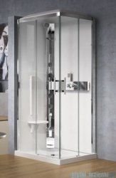 Novellini Glax 3 kabina prysznicowa masażowo-parowa 90x70 lewa chrom GL3A7099SM1N-1K