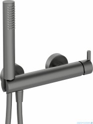 Deante SILIA Bateria prysznicowa z zestawem prysznicowym titanium BQS D41M