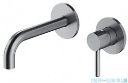 Omnires Y bateria umywalkowa element natynkowy nikiel szczotkowany Y1215HRONI