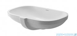 Duravit D-Code umywalka podblatowa z przelewem bez półki na baterię 495x290 mm 033849 00 00