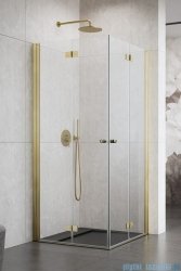 Radaway Nes KDD B Brushed Gold kabina 80x90 szczotkowane złoto 10024080-99-01L/10024090-99-01R