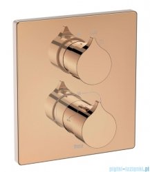 Roca Insignia bateria prysznicowa termostatyczna podtynkowa Rose Gold EVERLUX-PVD A5A2C3ARG0