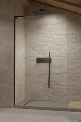 Radaway Modo SL Black II kabina Walk-in 85x200 lewa czarny mat/szkło przejrzyste 10319085-54-01L
