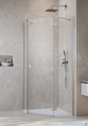 Radaway Essenza 8 Brushed Nickel Ptj kabina pięciokątna 80x80cm prawa szczotkowany nikiel 10490000-91-01R/10490100-01-01