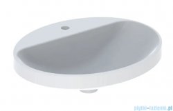 Geberit VariForm Umywalka owalna z półką z otworem na baterię, bez przelewu 55x45cm 500.722.01.2