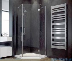 Besco Viva kabina pięciokątna prawa 90x90x195cm przejrzyste V5P-90-195-C