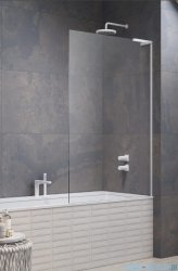 Radaway Modo SL White PNJ II parawan nawannowy 90cm prawy biały mat/przejrzyste 10316090-04-01R