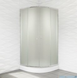 Duso kabina prysznicowa półokrągła 80x80x184cm chinchilla DS401C