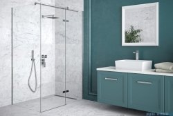 Besco Pixa kabina prostokątna prawa 100x80cm przejrzyste PPP-108-195C