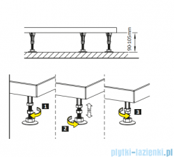 Radaway Nóżki do brodzika 5 szt NB003-M5 