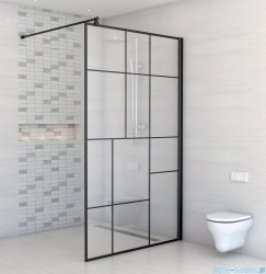 Sea Horse Easy In Black kabina Walk In 90x200 cm Tetris BK251T09A7