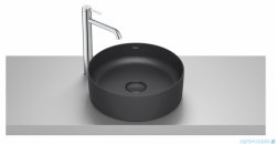 Roca FINECERAMIC umywalka nablatowa TERRA 39x39 czarny mat A32787N080