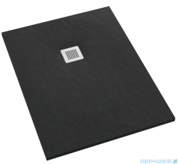 Schedpol Kalait Black Stone brodzik prostokątny + syfon 80x160cm 3.3112/C/ST-M2