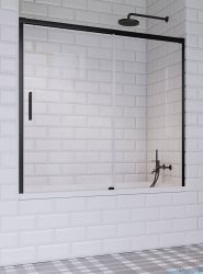 Radaway Idea Black Pn Dwj parawan nawannowy 140cm prawy czarny mat/szkło przejrzyste 10003140-54-01R