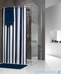 Sealskin Linje granatowa zasłona prysznicowa tekstylna 180x200cm 233011324