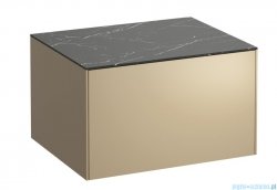 Laufen SONAR szafka pod umywalkę 57x45 cm Złoty lakierowany/Czarna Marquina H4054000341401