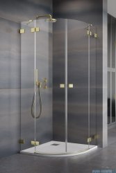 Radaway Essenza Pro Brushed Gold Pdd kabina 80x80cm szczotkowane złoto 10095080-99-01L/10095080-99-01R