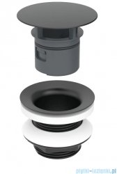 Geberit Zawór zestawu odpływowego ze swobodnym przepływem, L5cm, czarny mat 152.050.14.1
