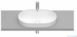 Roca FINECERAMIC umywalka wpuszczana w blat cienkościenna Round 55x37 biały mat A327527620