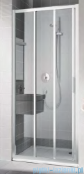 Kermi Cada XS drzwi przesuwne 3-częściowe z polem stałym lewe 120 cm CKG3L12020VPK